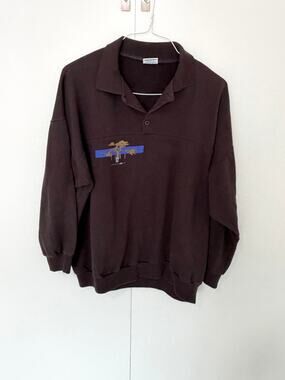 WILLOW POINTE SPORTSWEAR Men’s U2 Joshua Tree 1987 Tour 1/4 Button Sweatshirt